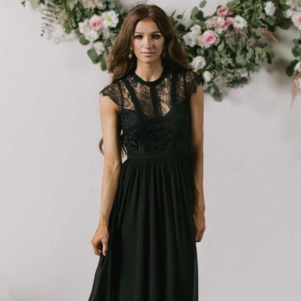 Delicate Lace Maxi Dress, Bridesmaid/Prom